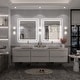 preview thumbnail 35 of 161, Large LED Bathroom mirror Tempered Glass Dimmable Anti-Fog Vanity Mirror