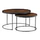 Option Dark Brown Wood Nesting Tables