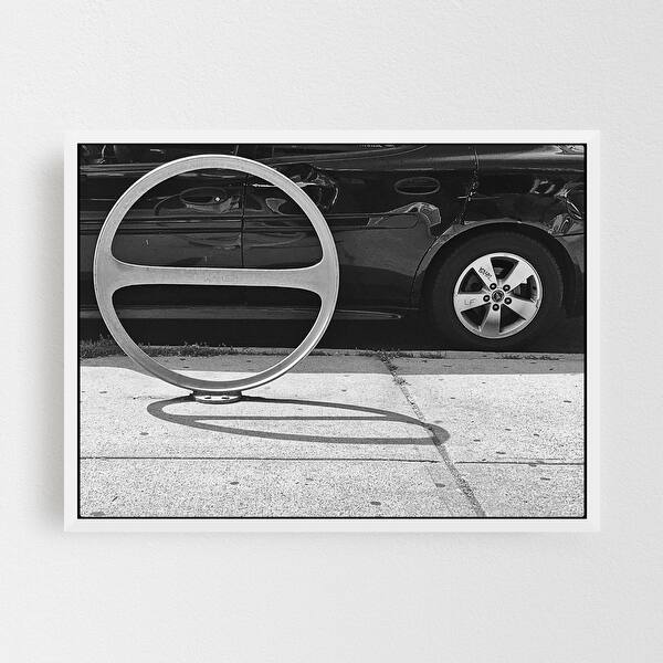 Shop Black And White Cars Circles Doors Framed Wall Art Print Overstock 31239447