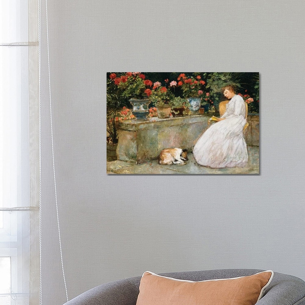 iCanvas "Reading, 1888 " by Childe Hassam Canvas Print