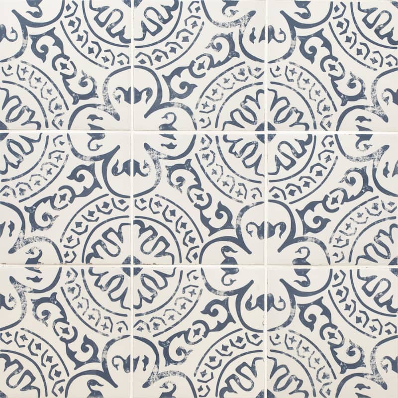 Ackland AKNPTAMA8X8M-CA Amara - 8" x 8" Porcelain Encaustic Floor and - Illara