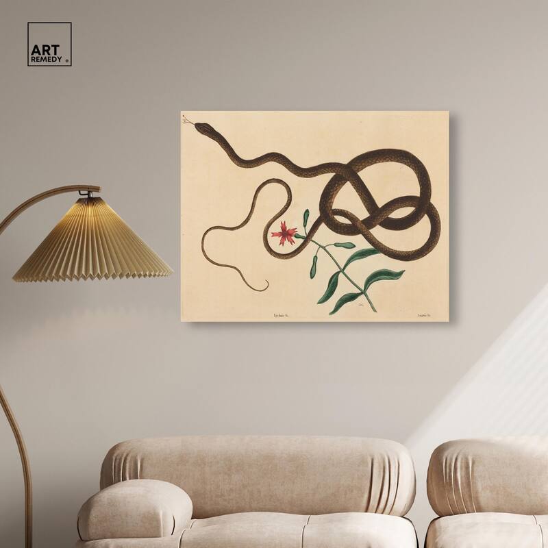 The Coach Whip Snake 1743 Canvas by Art Remedy, Gallery Wrapped