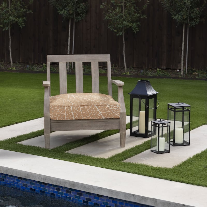 Sorra Home Outdura Laurel Sorbet Indoor/Outdoor Corded Deep Seating Cushion - 23.5 in x 23 in x 5 in - Laurel Sorbet