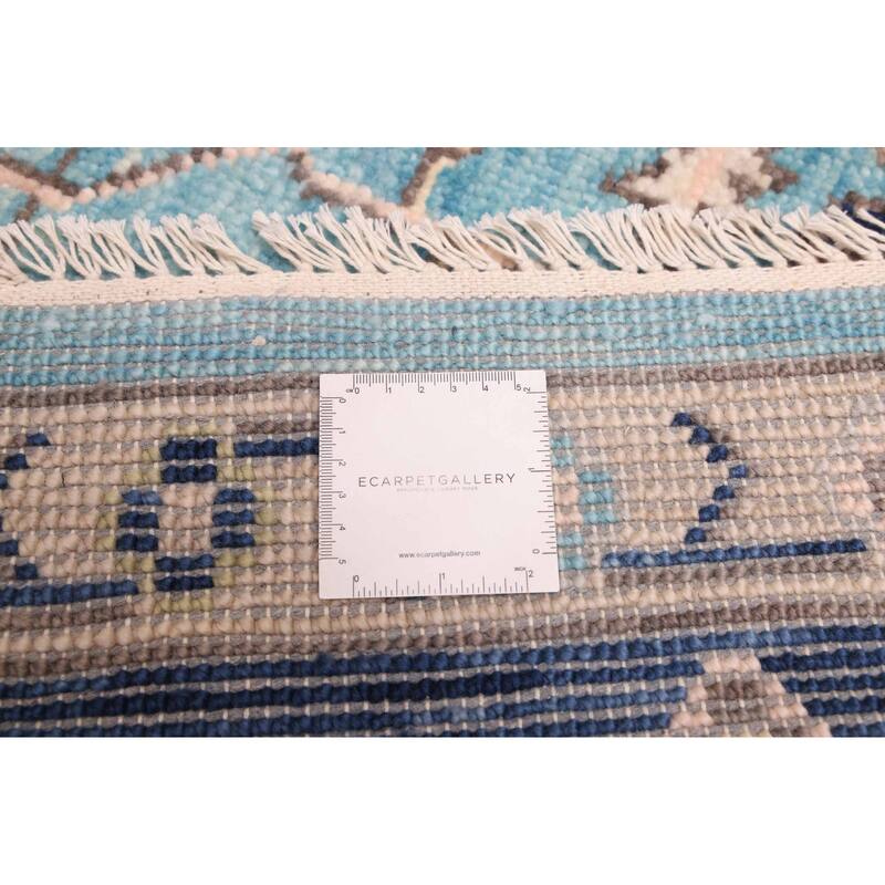 ECARPETGALLERY Hand-knotted Jules Serapi Sky Blue Wool Rug - 8'11 x 12'0