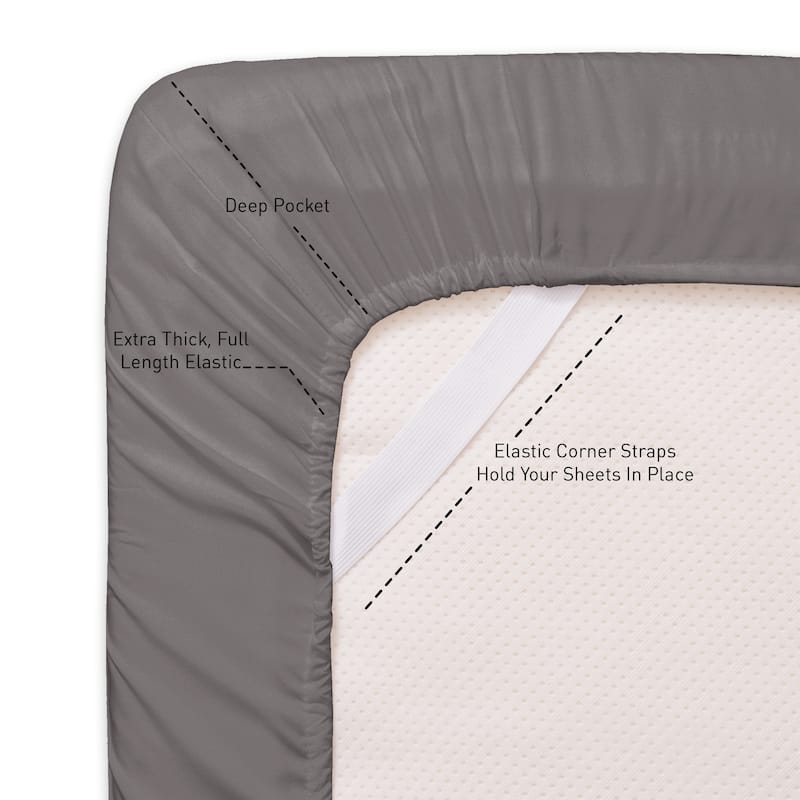 Sweet Home Collection Triple Stitch 4-piece Bed Sheet Set
