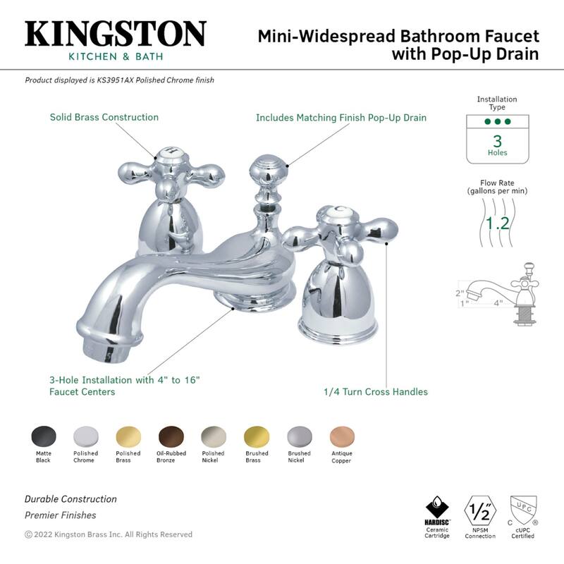 Restoration Mini-Widespread Bathroom Faucet