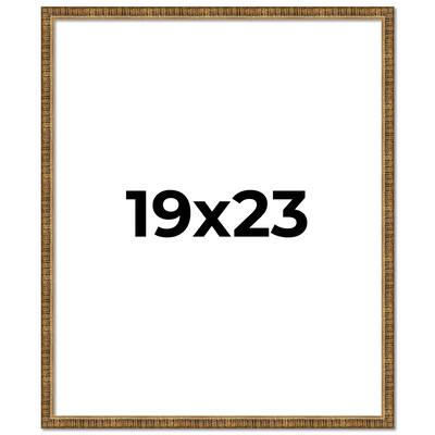 19x23 Frame Gold Kingsley Distressed Solid Wood Picture Frame Width