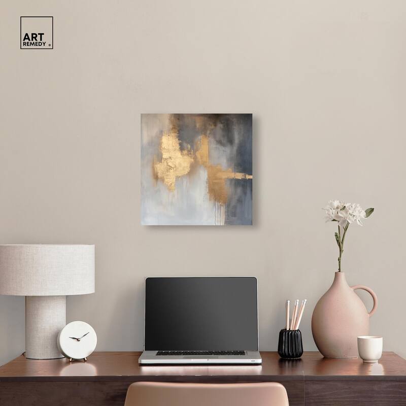 Golden Imprint Canvas by Art Remedy, Gallery Wrapped
