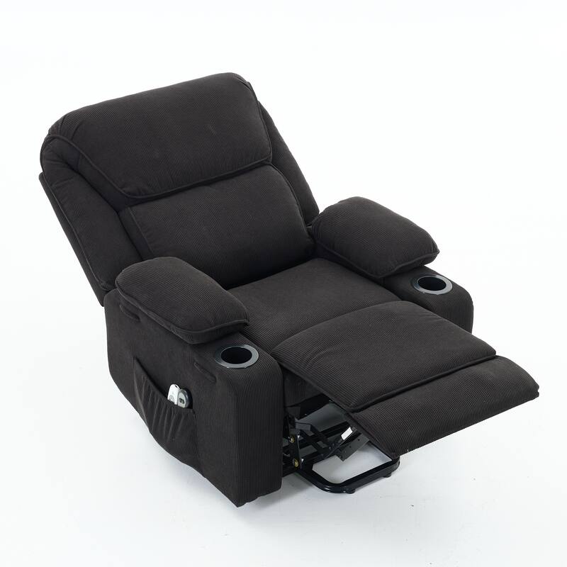Remote-Controlled Heating and Massage Assistive Recliner for Seniors