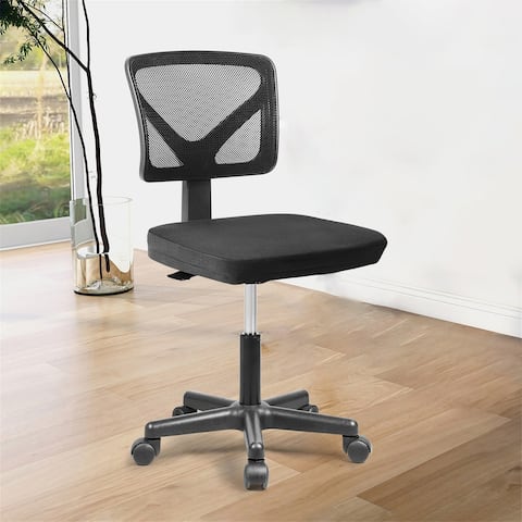 Swivel Mesh Office Chair Computer Task Chair Mid Back Armless
