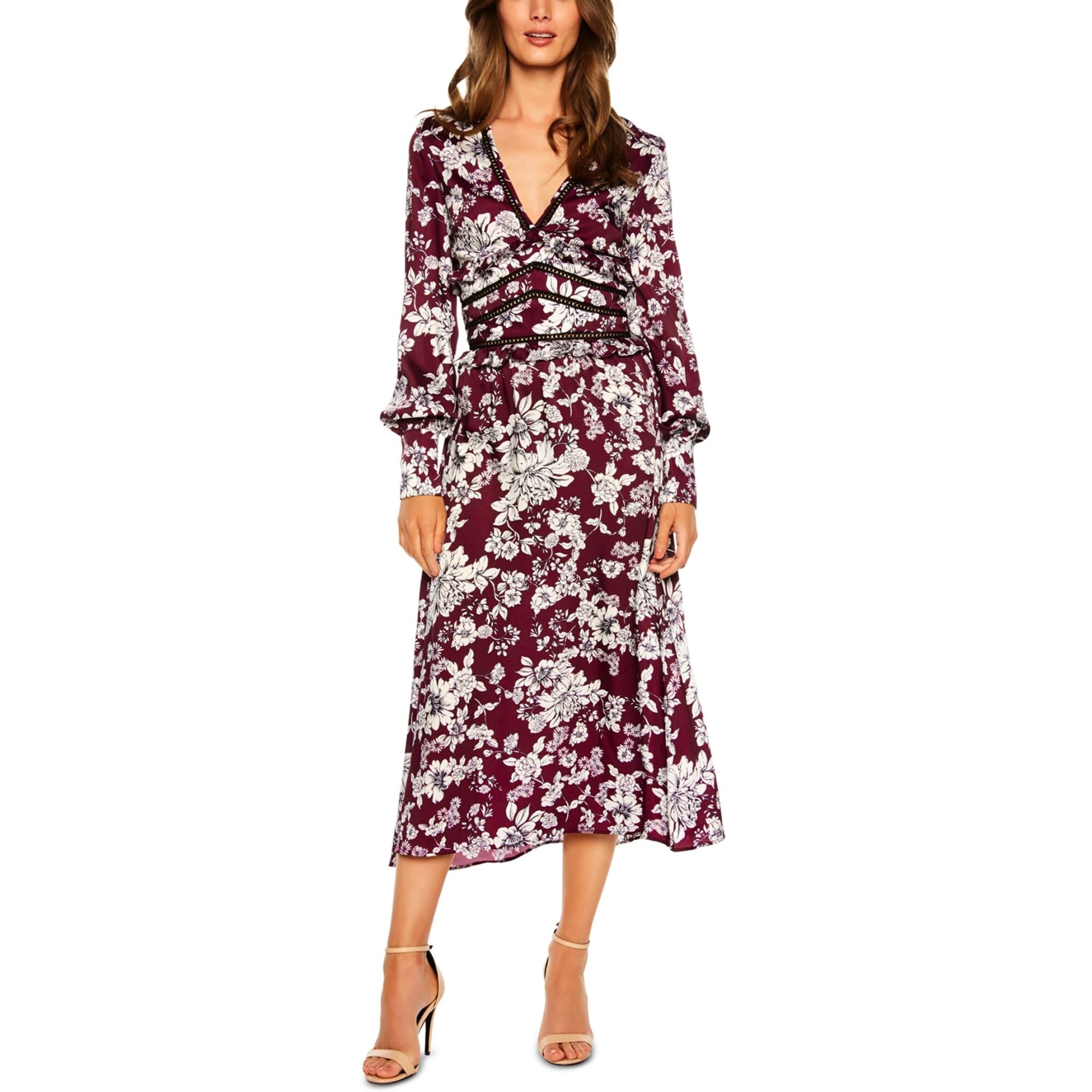 womens midi floral dress