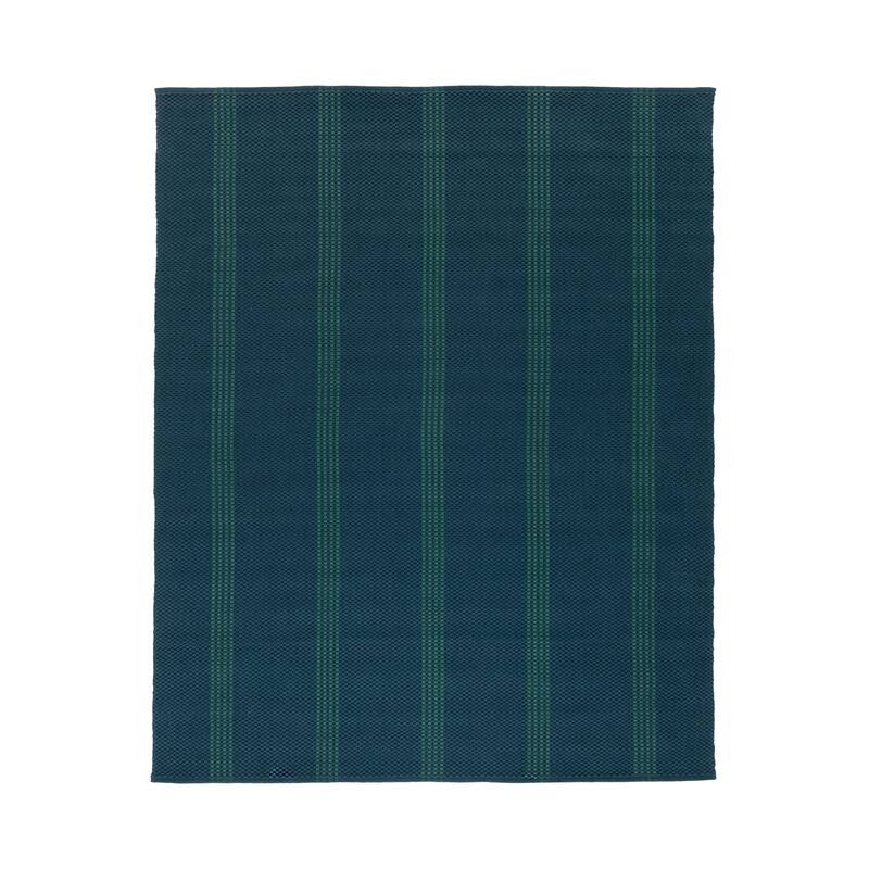 Villa by Classic Home Sorrento Handwoven Performance Stripe Fabric Rug