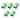 25W 1.5 Ohm Aluminium Wirewound Power Resistors Green Set of 5