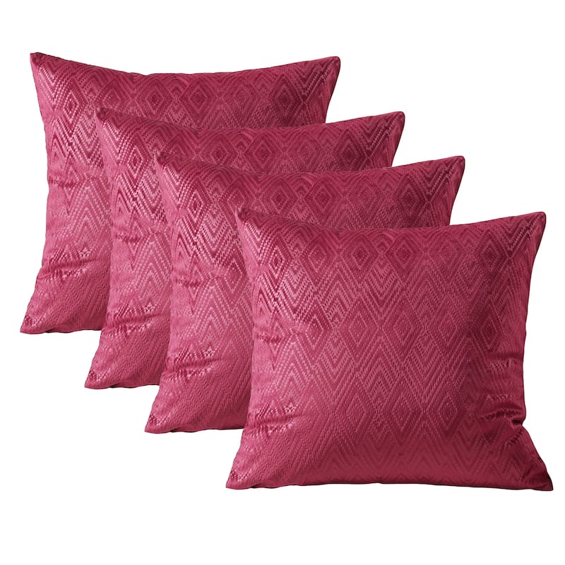 Tonopah Ikat Velvet Throw Pillow Cover Set, NO INSERT