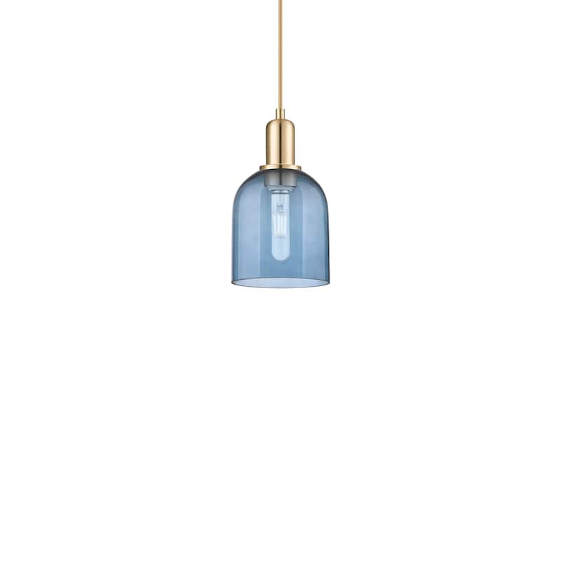 Innovations Lighting 716-1P-11-6 Bella Pendant Bella 6" Wide Mini - Champagne Bronze / Blue