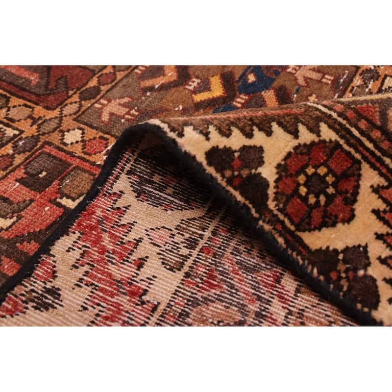 ECARPETGALLERY Hand-knotted Kayseri Vintage Brown, Red Wool Rug - 6'5 x 9'2