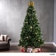 preview thumbnail 6 of 16, 9-ft Spruce Pre-Lit or Unlit Artificial Christmas Tree with Glitter Branches, Red Berries & Pinecones by Christopher Knight Home