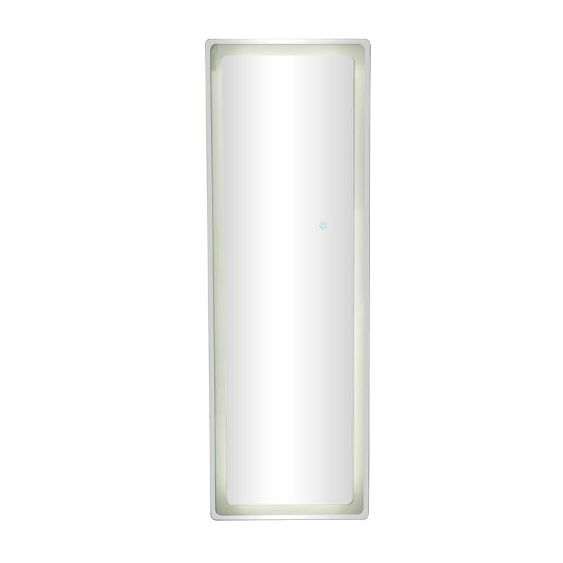 Clear Glass Modern Rectangle LED Mirror