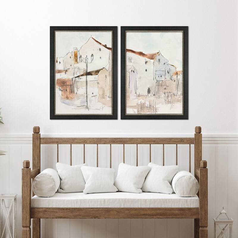 Paragon Frigiliana Sketch Framed Art - Set of 2 - 2-piece Set