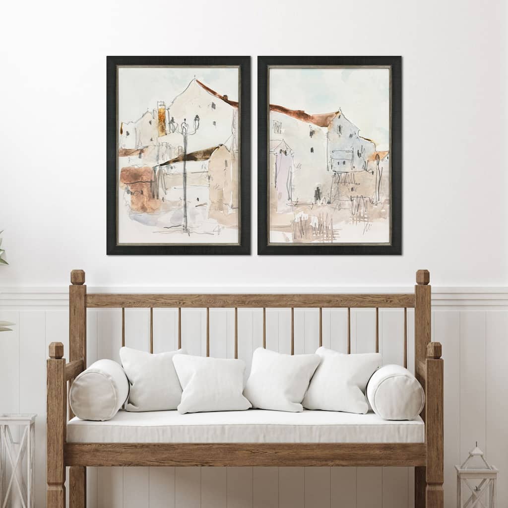 Paragon Frigiliana Sketch Framed Art - Set of 2
