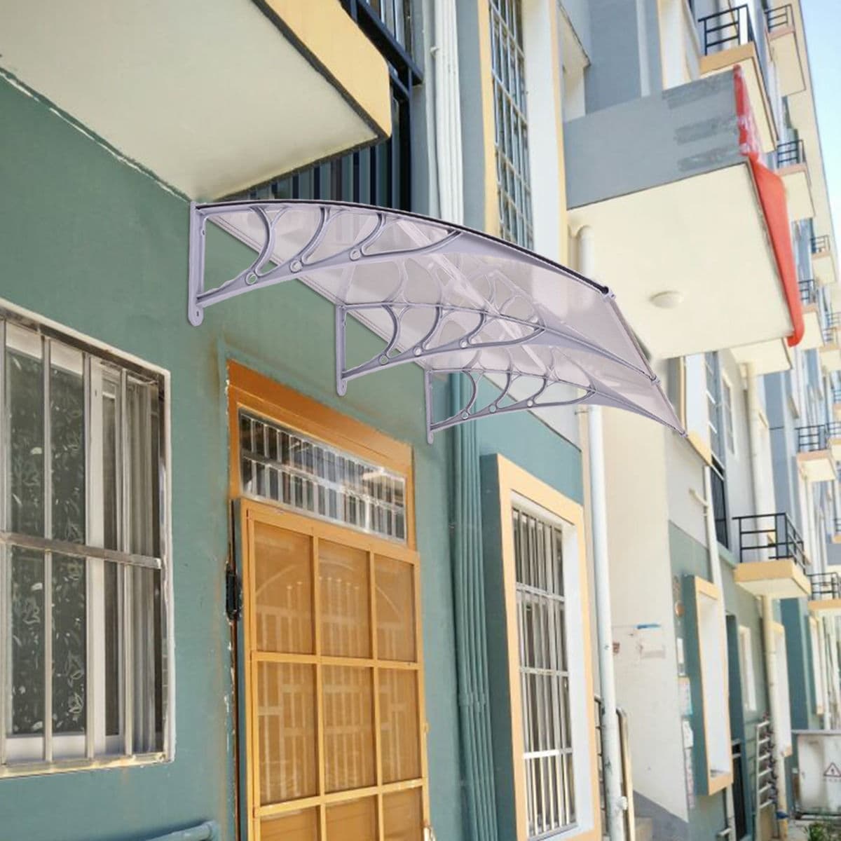 Costway 80 X 40 Window Awning Door Canopy Outdoor Polycarbonate Front Door 3 Color