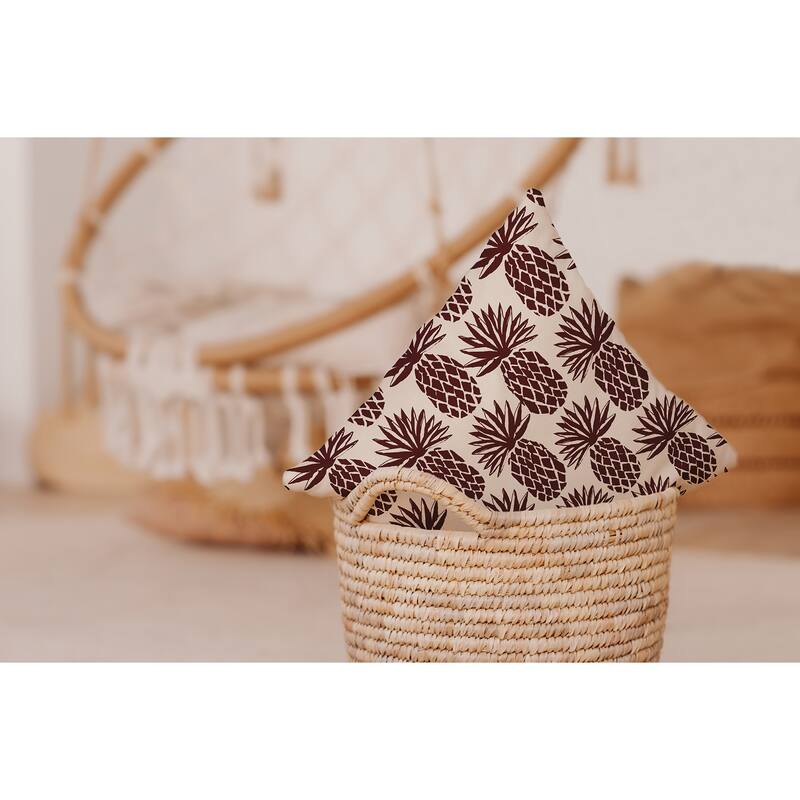 Pineapple Stripes Decorative Throw Pillow