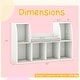 preview thumbnail 3 of 8, Gymax 40''Kids Bookshelf w/Reading Nook 6 Storage Cubbies & Seat