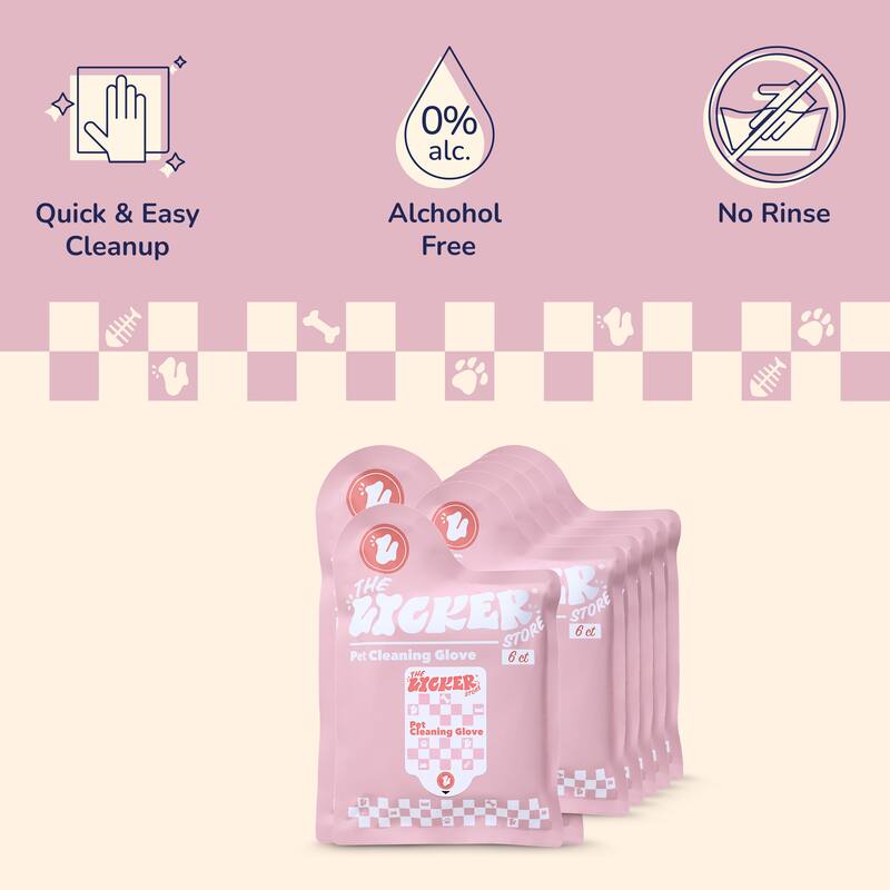 Dog Grooming Soft Glove Hypoallergenic Wipes for Dogs and Cats