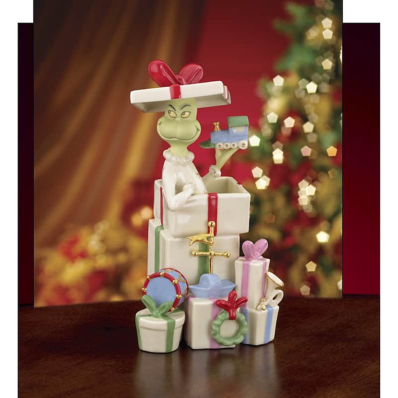 Lenox Grinch Gets the Gifts Figurine