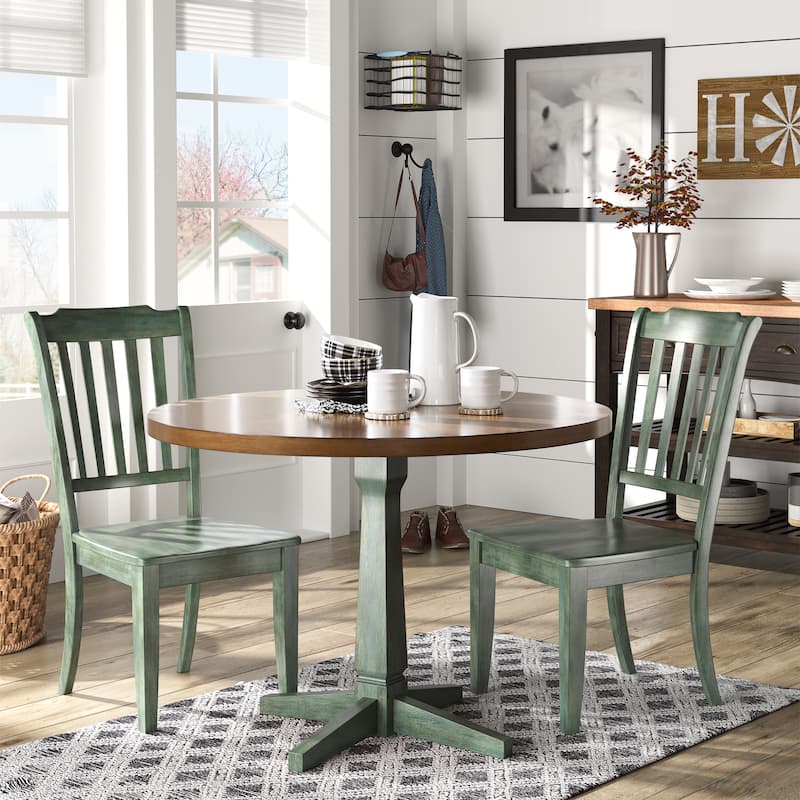 Eleanor Slat-back Wood Dining Chairs (Set of 2) by iNSPIRE Q Classic