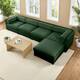 Option 4 Seater with Ottoman Green
