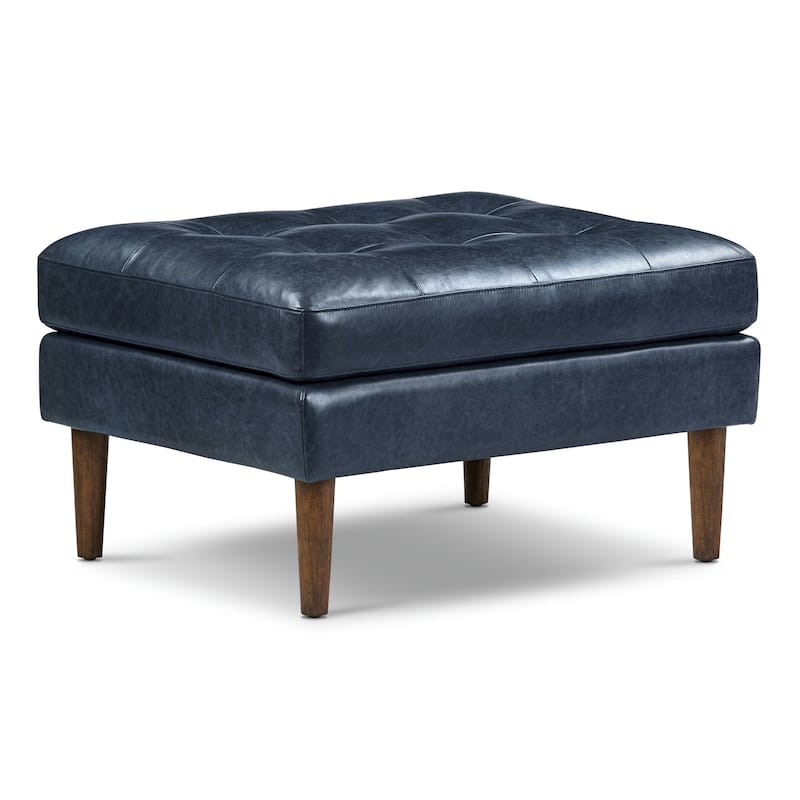 Poly & Bark Napa Ottoman - Full Grain Genuine Italian Leather