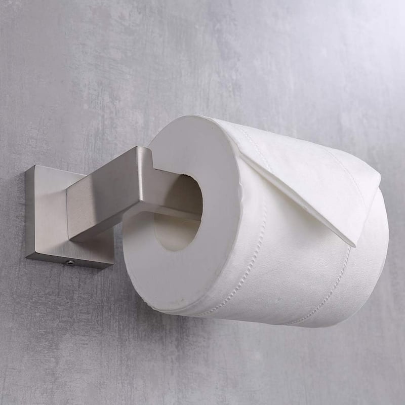 2-pack stainless steel toilet paper holder for bathroom and kitchen,