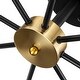 preview thumbnail 71 of 71, Modern Vintage Glam Metal Sputnik Semi - Flush Mount Ceiling Light