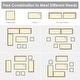 preview thumbnail 24 of 66, Costway 7 PCS Patio Rattan Dining Set Sectional Sofa Couch Ottoman - See Details