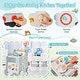 preview thumbnail 3 of 5, 6 in 1 Wooden Baby Walker w/Shape Sorter & Develop Motor Skills