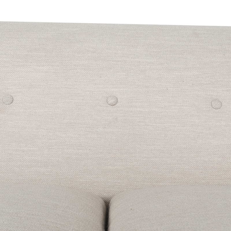 73.5" Loveseat, Family Room Fabric Sofa, Tufted Upholstered Arm Couch with Wood Legs for Living Room Bedroom