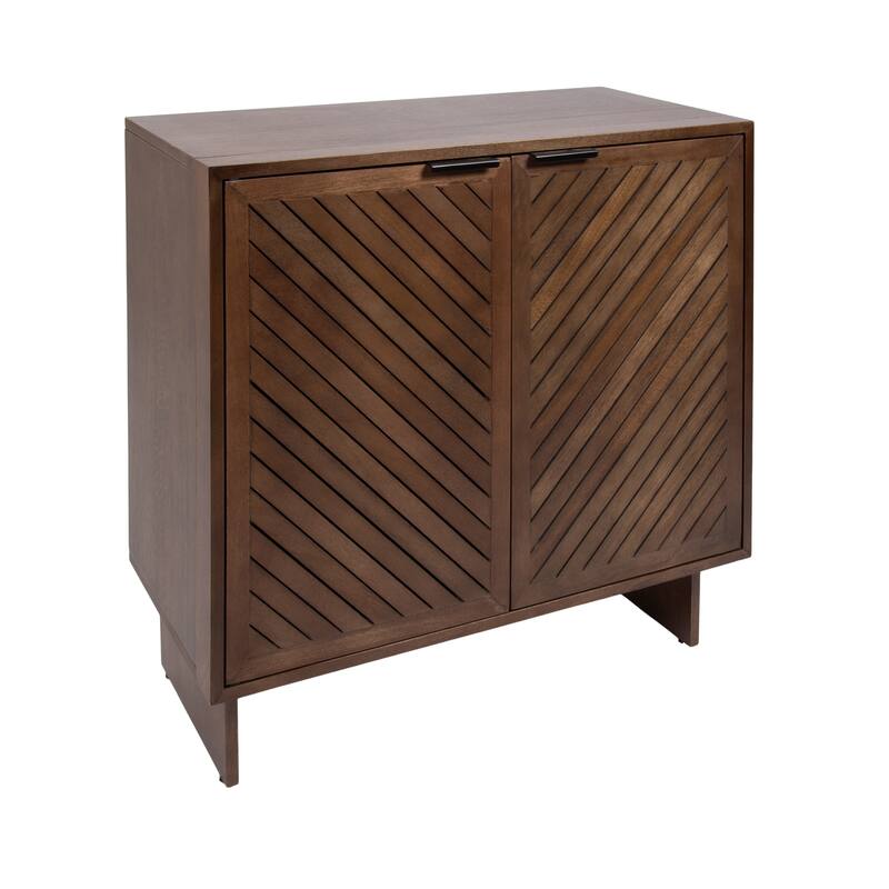 Kate and Laurel Mezzeta Wood Floor Storage Cabinet - 30x15x30 - Brown