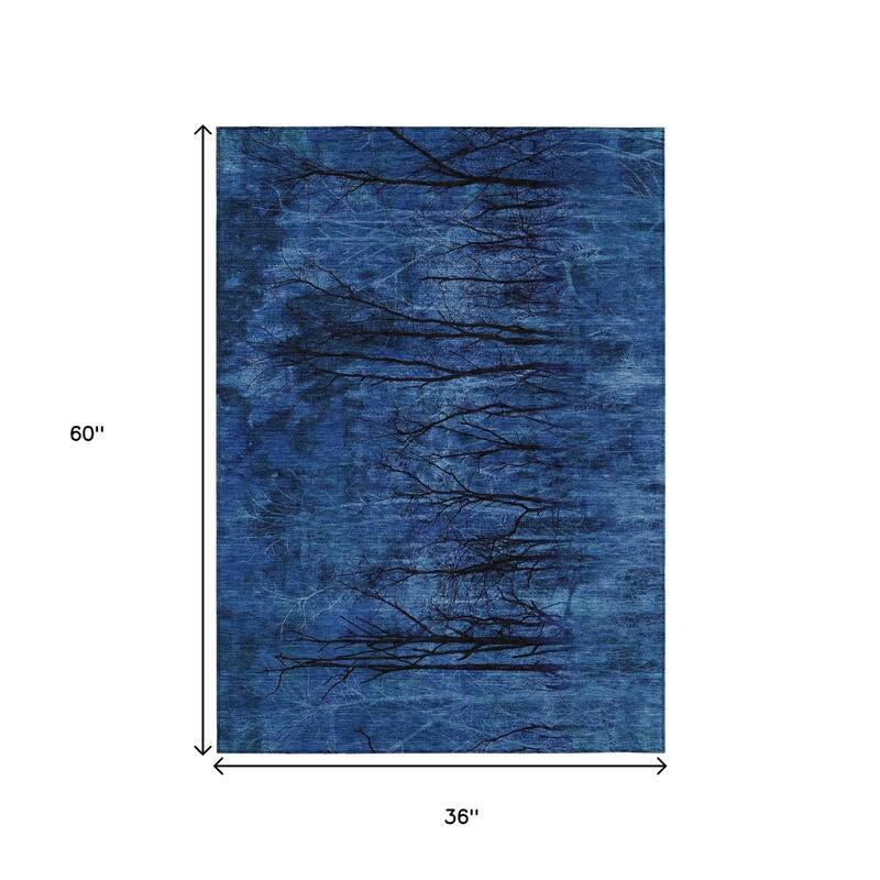 HomeRoots Floral Transitional Rectangle Outdoor Rug