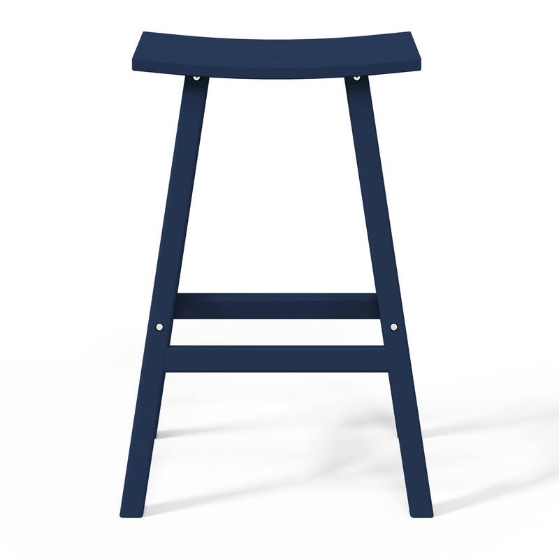 Laguna Hdpe All Weather Outdoor Patio 29" Saddle Seat Bar Stool