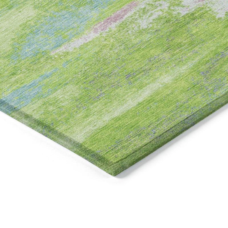 HomeRoots Abstract Transitional Rectangle Outdoor Rug