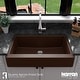 preview thumbnail 33 of 66, Karran Retrofit Farmhouse Quartz Single Bowl Kitchen Sink Kit