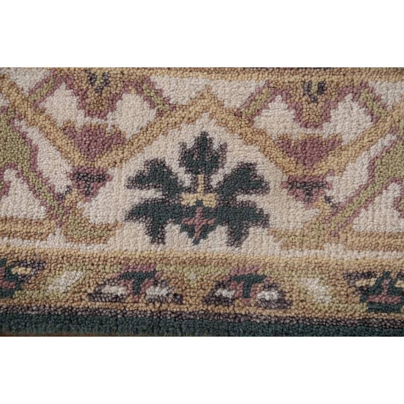 Oushak Indian Area Rug Handmade Wool Carpet - 4'2"x 6'1"