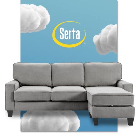 Serta Palisades 86" Reversible Small Space Sectional with Storage