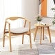preview thumbnail 6 of 8, Gymax Set of 2 Leisure Bamboo Armchair Accent Chair w/ Curved Back &