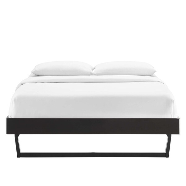 ビリービーブラウン Billie Full Wood Platform Bed Frame - On Sale - Bed Bath