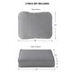 preview thumbnail 5 of 5, Heather Gray Outdoor 24-inch x 24-inch Premium Deep Seat Cushion Set (Cushions Only)