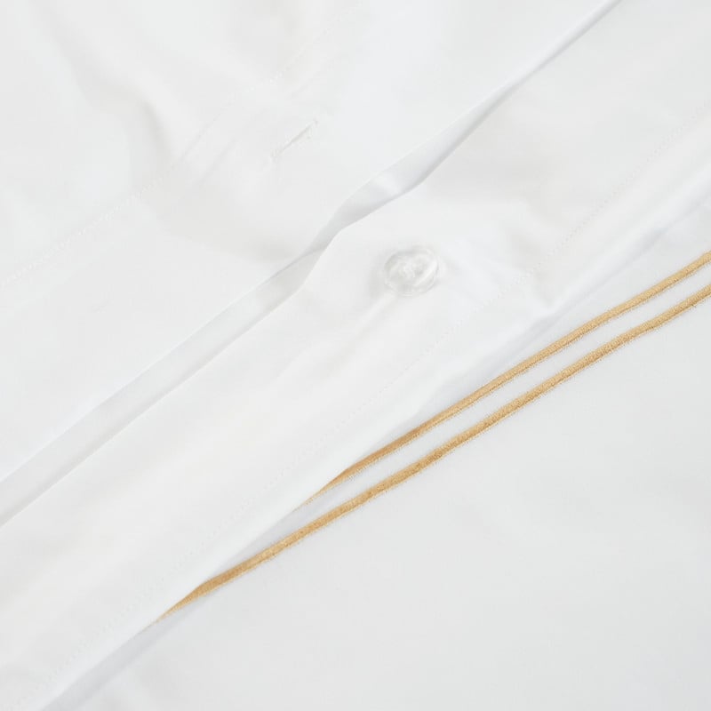 Superior Fieldstone Cotton Two-Line Embroidered Duvet Cover Set