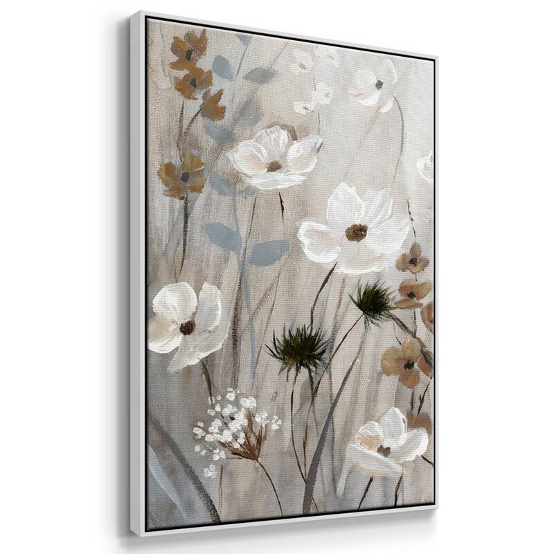Misty Meadow Field - Multi Piece Framed Canvas