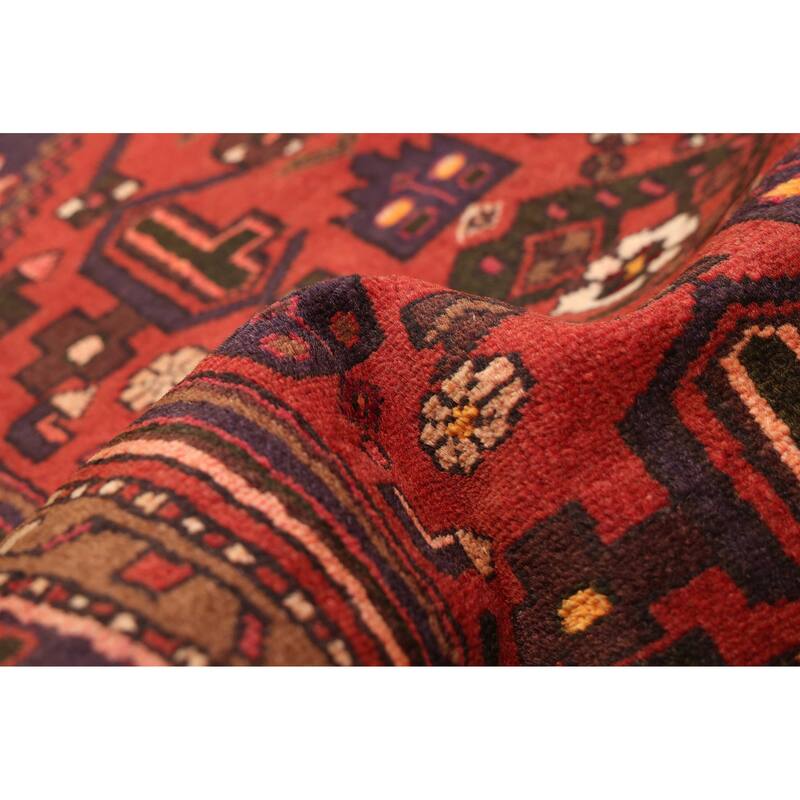 ECARPETGALLERY Hand-knotted Andelz Red Wool Rug - 3'7 x 6'6